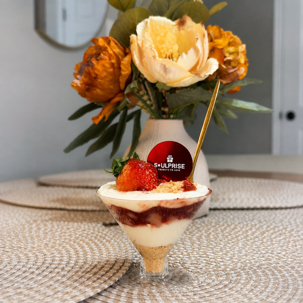 Strawberries and cream martini